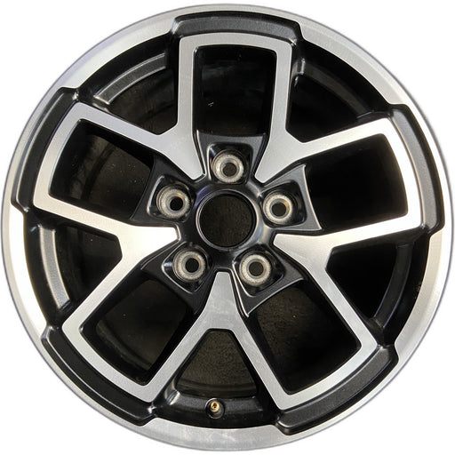 17" GLADIATOR 24 , aluminum, open spoke, machined face with black pockets - Front View