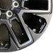20" SEQUOIA 23-25 20x8 open spoke 6 spoke matte black Original OEM Wheel Rim - Close-Up Detail