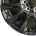 20" SEQUOIA 23-25 20x8 open spoke 6 spoke matte black Original OEM Wheel Rim - Back View
