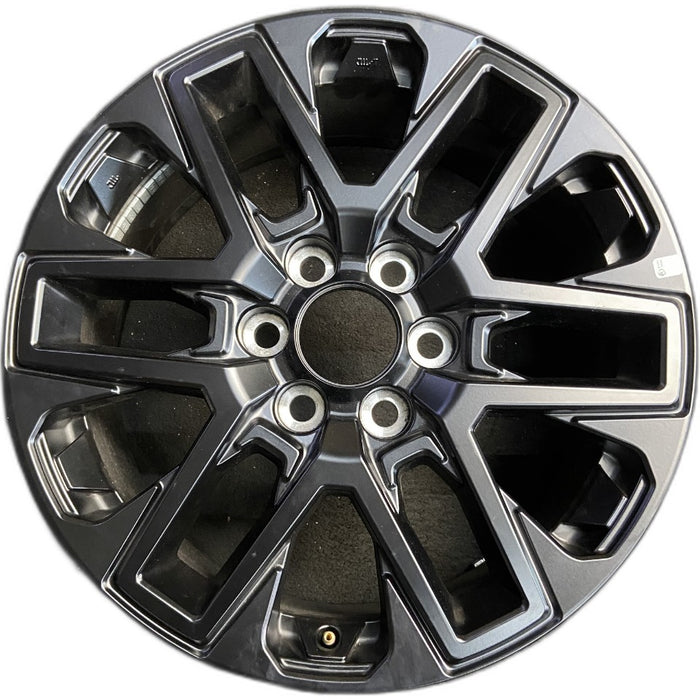 20" SEQUOIA 23-25 20x8 open spoke 6 spoke matte black Original OEM Wheel Rim - Front View