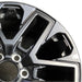 20" SEQUOIA 23-25 20x8 open spoke 6 spoke matte black Original OEM Wheel Rim - Side Profile