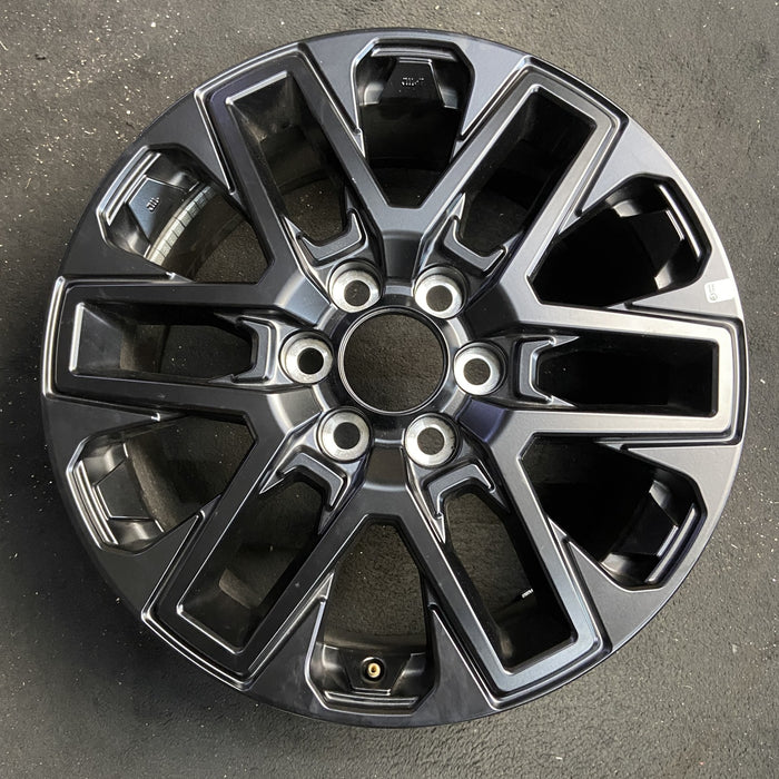 20" SEQUOIA 23-25 20x8, open spoke , matte black Original OEM Wheel Rim - Angle View