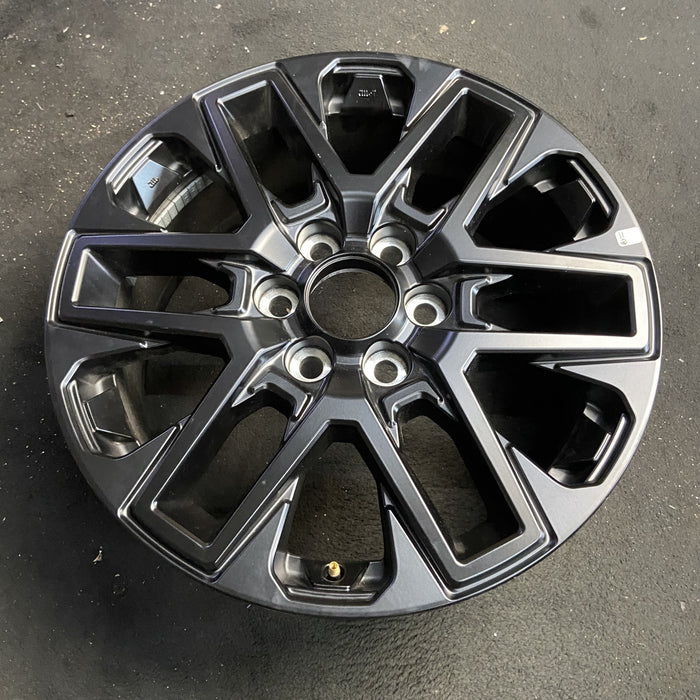 20" SEQUOIA 23-25 20x8, open spoke , matte black Original OEM Wheel Rim - Side Profile