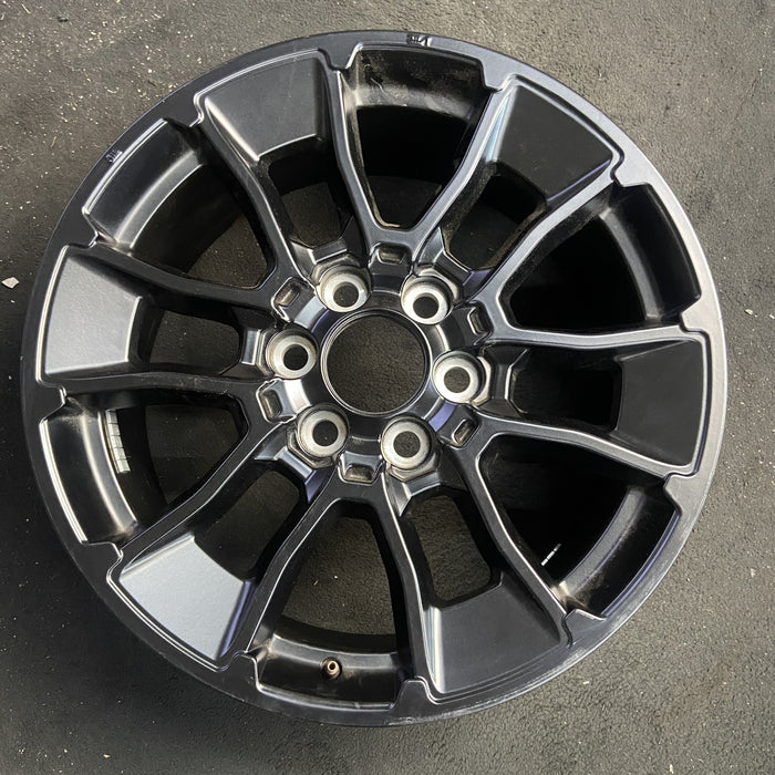 20" SEQUOIA 24-25 20x8.5, 6 Y spoke, black Original OEM Wheel Rim - Angle View
