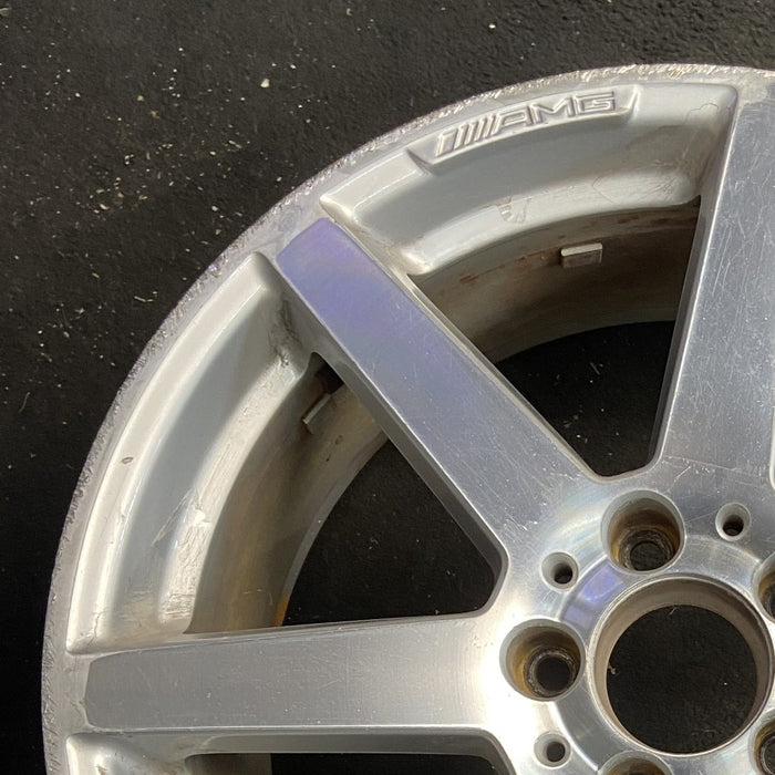 18" MERCEDES C-CLASS 12 204 Type; C250 18x8 7 spoke Original OEM Wheel Rim - Side Profile