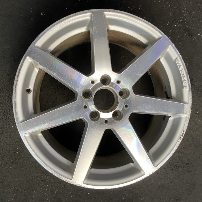 18" MERCEDES C-CLASS 12 204 Type; C250 18x8.5 7 spoke Original OEM Wheel Rim - Front View