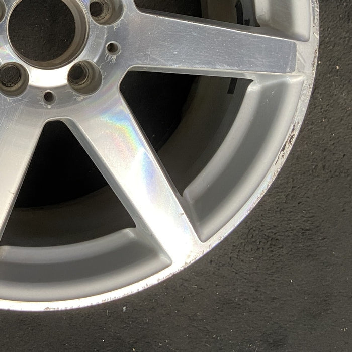 18" MERCEDES C-CLASS 12 204 Type; C250 18x8.5 7 spoke Original OEM Wheel Rim - Back View