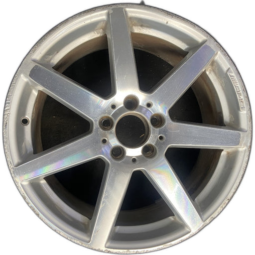 18" MERCEDES C-CLASS 12 204 Type; C250 18x8 7 spoke Original OEM Wheel Rim - Front View