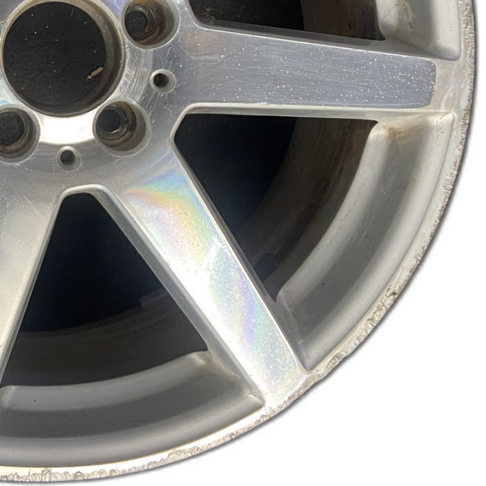 18" MERCEDES C-CLASS 12 204 Type; C250 18x8 7 spoke Original OEM Wheel Rim - Close-Up Detail