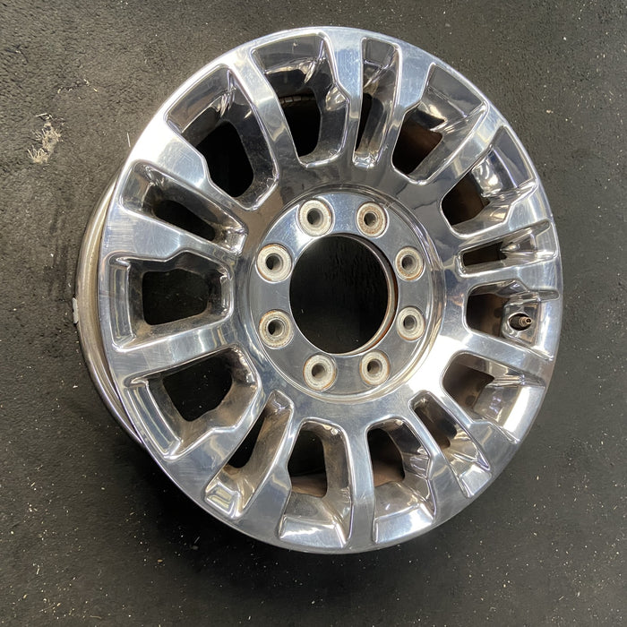 18" FORD F250SD PICKUP 20-22 18x8, aluminum, 15 spoke Original OEM Wheel Rim - Close-Up Detail