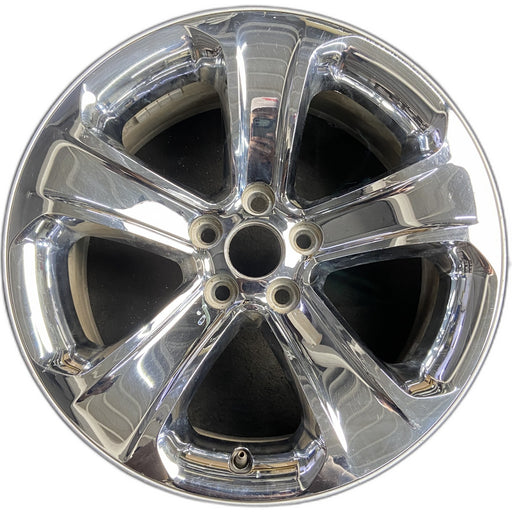 18" CHARGER 11-13 18x7.5, 5 spoke, chrome clad Original OEM Wheel Rim - Front View