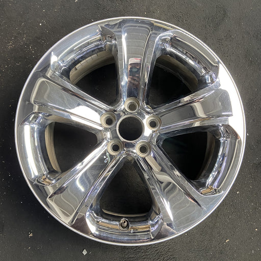 18" CHARGER 11-13 18x7.5, 5 spoke, chrome clad Original OEM Wheel Rim - Angle View