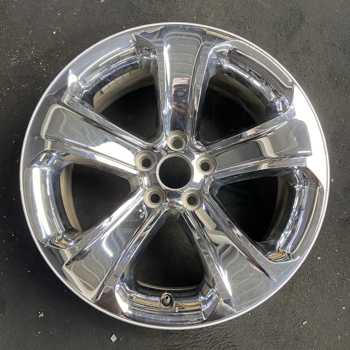 18" CHARGER 11-13 18x7.5, 5 spoke, chrome clad Original OEM Wheel Rim - Angle View