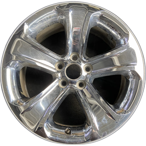 18" CHARGER 11-13 18x7.5, 5 spoke, chrome clad Original OEM Wheel Rim - Front View