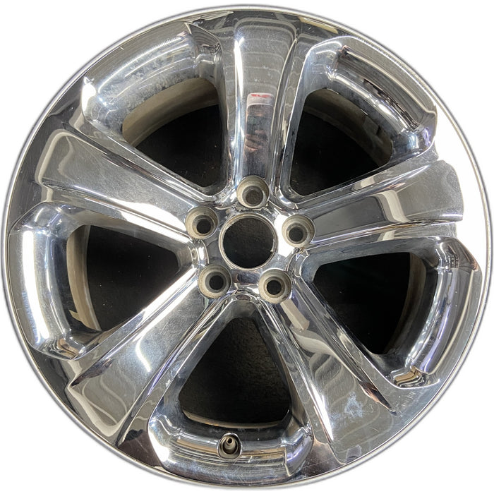 18" CHARGER 11-13 18x7.5, 5 spoke, chrome clad Original OEM Wheel Rim - Front View