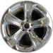 18" CHARGER 11-13 18x7.5, 5 spoke, chrome clad Original OEM Wheel Rim - Front View