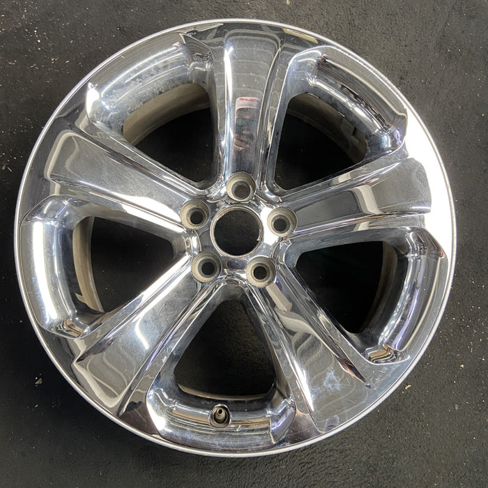 18" CHARGER 11-13 18x7.5, 5 spoke, chrome clad Original OEM Wheel Rim - Angle View