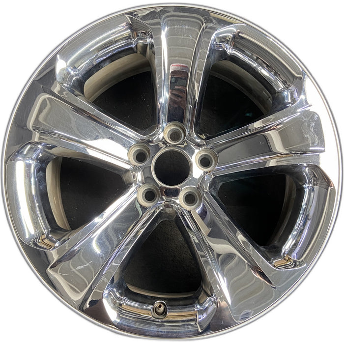 18" CHARGER 11-13 18x7.5, 5 spoke, chrome clad Original OEM Wheel Rim - Front View