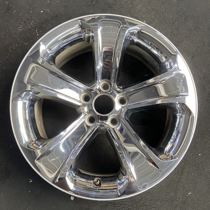 18" CHARGER 11-13 18x7.5, 5 spoke, chrome clad Original OEM Wheel Rim - Angle View