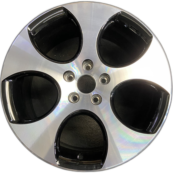 18" GOLF 06 VIN K , , 18x7.5 , 5 spoke, single , black pockets Original OEM - Front View