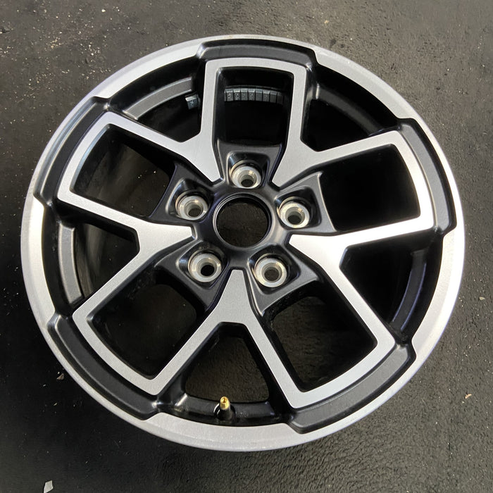 17" GLADIATOR 24 , aluminum, open spoke, machined face with black pockets - Side Profile