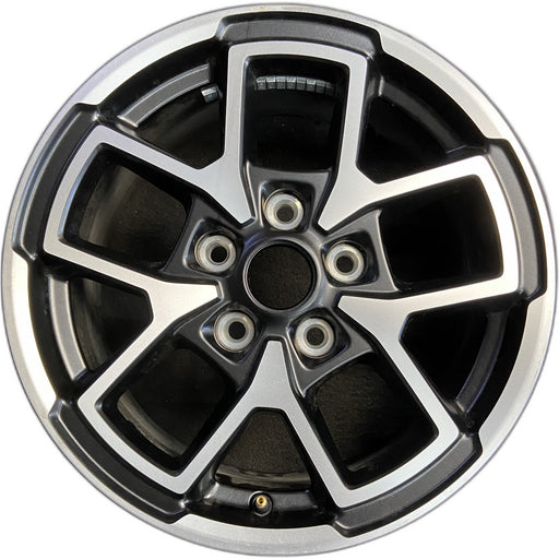17" GLADIATOR 24 , aluminum, open spoke, machined face with black pockets - Front View