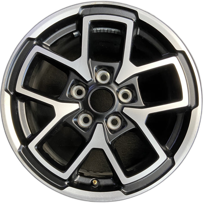 17" GLADIATOR 24 , aluminum, open spoke, machined face with black pockets - Front View
