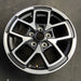17" GLADIATOR 24 , aluminum, open spoke, machined face with black pockets - Side Profile