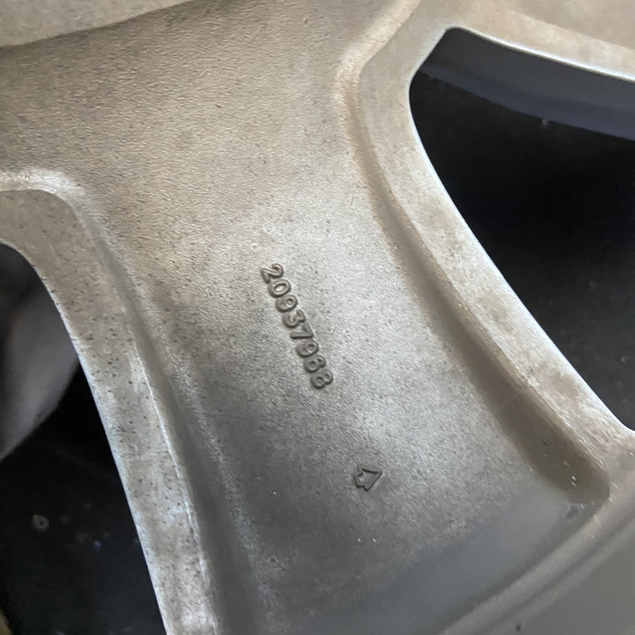 20" SIERRA 1500 PICKUP 14 20x9, , single Original OEM Wheel Rim - Back View