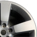 20" DEFENDER 20-25 20x8.5 5 spoke straight spoke gray Original OEM Wheel Rim - Side Profile