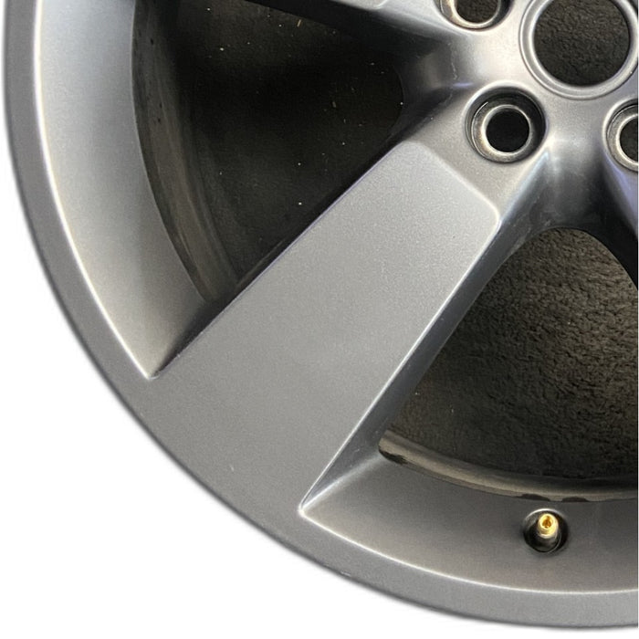 20" DEFENDER 20-25 20x8.5 5 spoke straight spoke gray Original OEM Wheel Rim - Back View