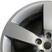 20" DEFENDER 20-25 20x8.5 5 spoke straight spoke gray Original OEM Wheel Rim - Angle View
