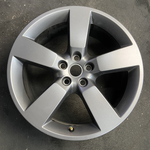 20" DEFENDER 20-25 20x8.5 5 spoke straight spoke gray Original OEM Wheel Rim - Front View
