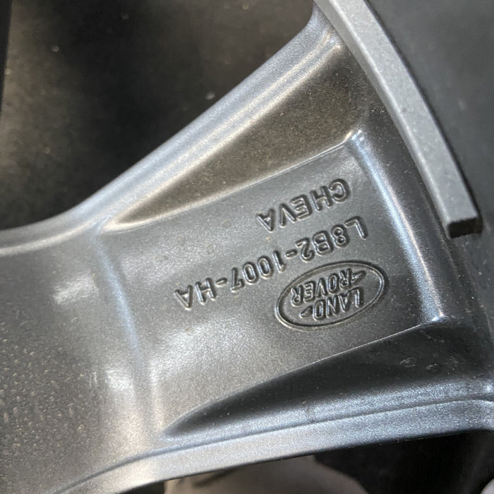 20" DEFENDER 20-25 20x8.5, 5 spoke, straight spoke, gray Original OEM Wheel Rim - Back View