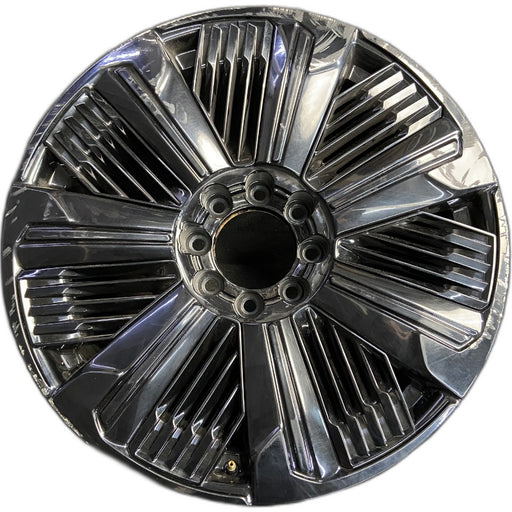 24" ESCALADE IQ 25 24x9 single spoke polished opt RDP Original OEM Wheel Rim - Front View