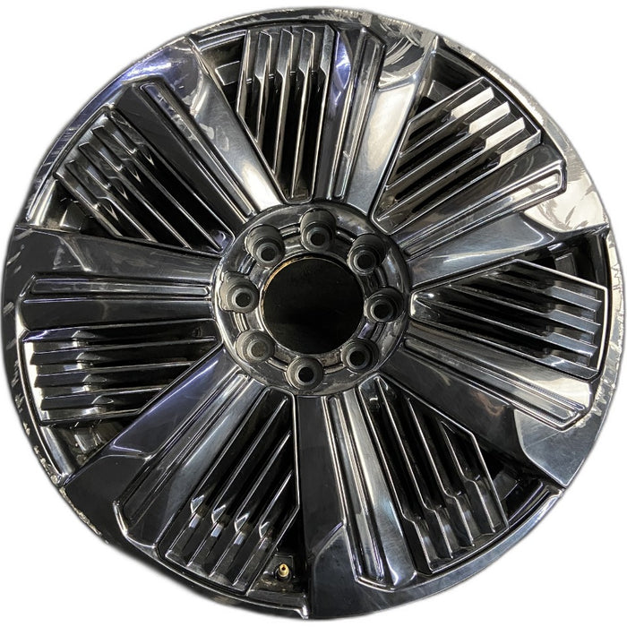 24" ESCALADE IQ 25 24x9 single spoke polished opt RDP Original OEM Wheel Rim - Front View