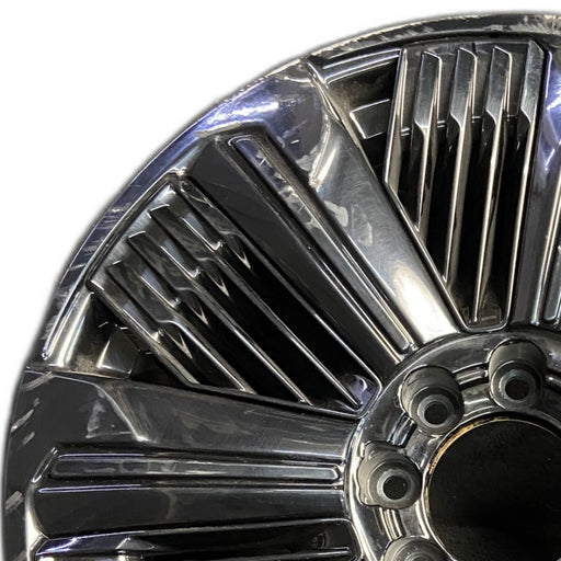 24" ESCALADE IQ 25 24x9 single spoke polished opt RDP Original OEM Wheel Rim - Angle View