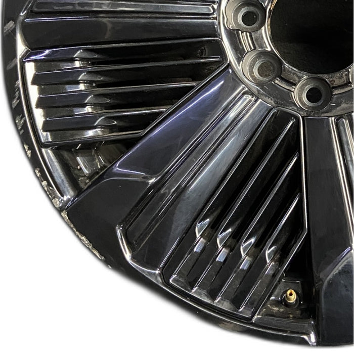 24" ESCALADE IQ 25 24x9 single spoke polished opt RDP Original OEM Wheel Rim - Back View