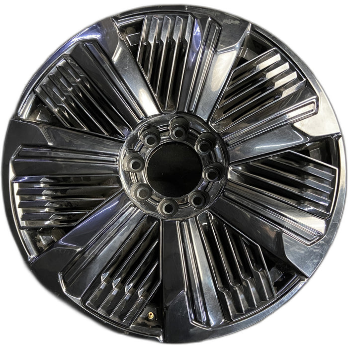 24" ESCALADE IQ 25 , single spoke, gloss black Original OEM Wheel Rim - Front View