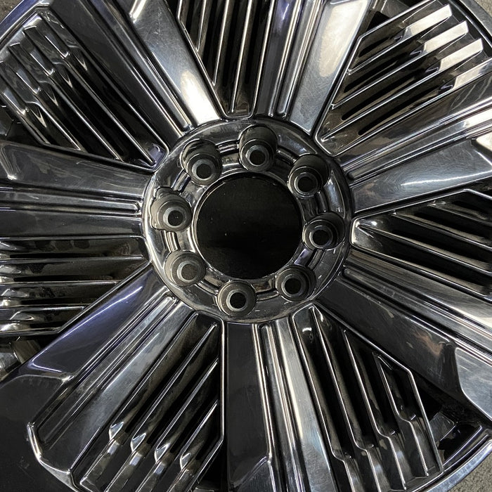 24" ESCALADE IQ 25 24x9 single spoke polished opt RDP Original OEM Wheel Rim - Angle View