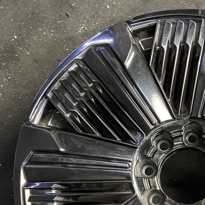 24" ESCALADE IQ 25 24x9 single spoke polished opt RDP Original OEM Wheel Rim - Side Profile