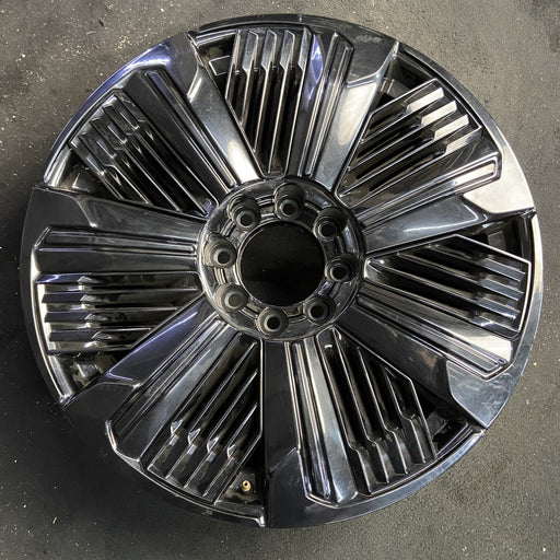 24" ESCALADE IQ 25 , single spoke, gloss black Original OEM Wheel Rim - Angle View