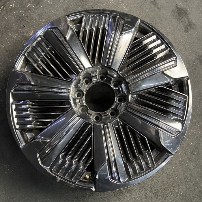 24" ESCALADE IQ 25 24x9 single spoke polished opt RDP Original OEM Wheel Rim - Front View