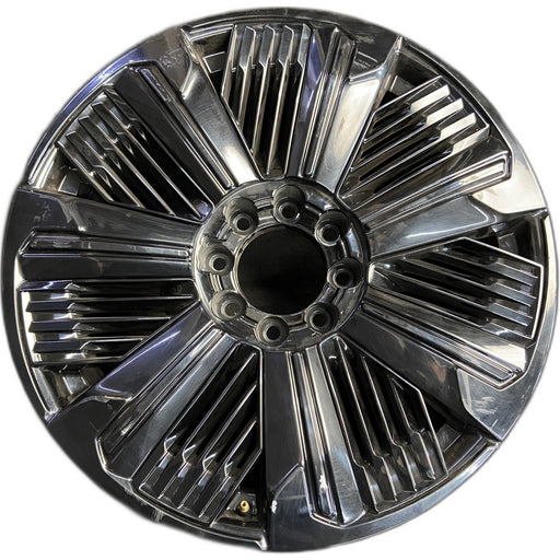 24" ESCALADE IQ 25 , single spoke, gloss black Original OEM Wheel Rim - Front View