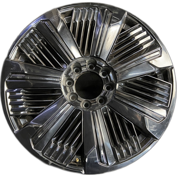 24" ESCALADE IQ 25 , single spoke, gloss black Original OEM Wheel Rim - Front View