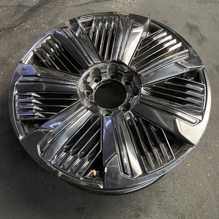 24" ESCALADE IQ 25 , single spoke, gloss black Original OEM Wheel Rim - Side Profile