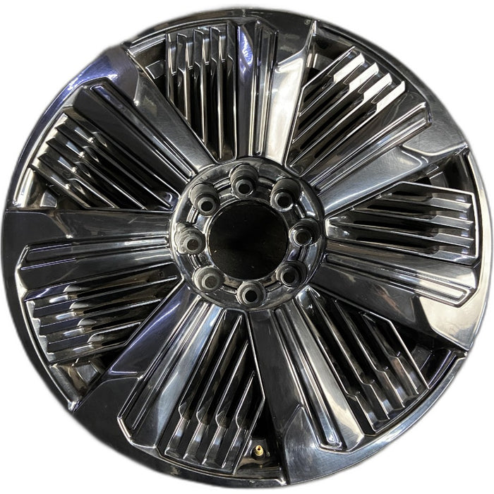 24" ESCALADE IQ 25 24x9 single spoke polished opt RDP Original OEM Wheel Rim - Front View