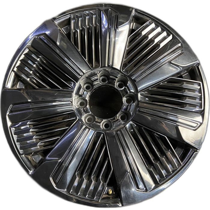 24" ESCALADE IQ 25 , single spoke, gloss black Original OEM Wheel Rim - Front View