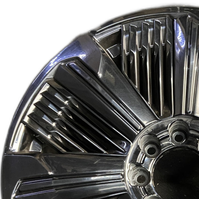 24" ESCALADE IQ 25 24x9 single spoke polished opt RDP Original OEM Wheel Rim - Angle View