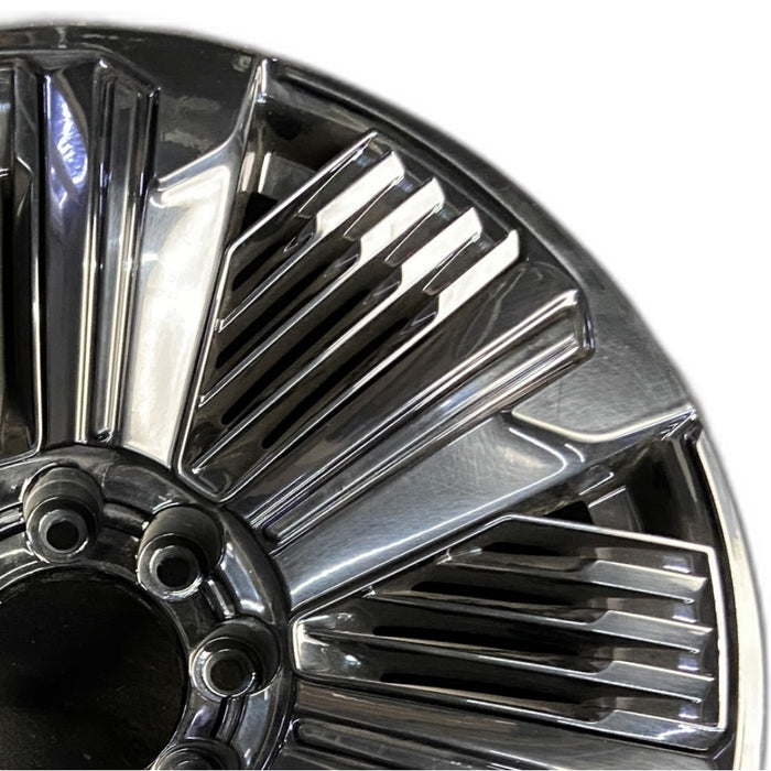 24" ESCALADE IQ 25 24x9 single spoke polished opt RDP Original OEM Wheel Rim - Side Profile